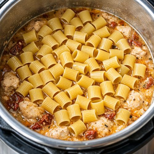 Step 5: Add Pasta Without Stirring—This Is Critical