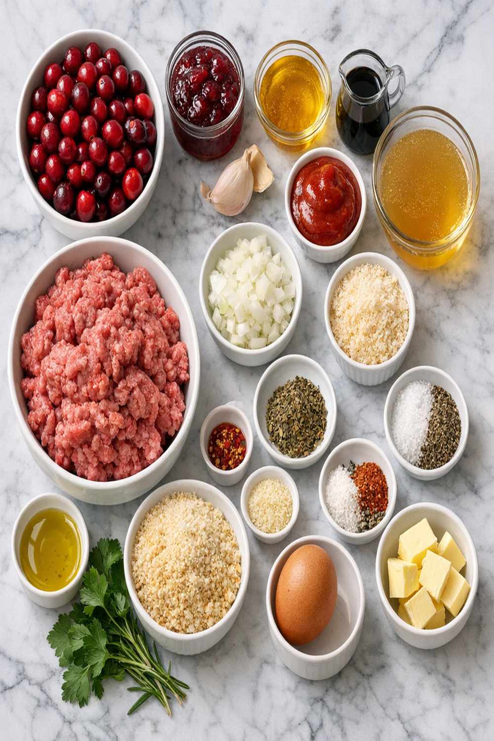 Meatballs In Cranberry Sauce Recipe ingredients