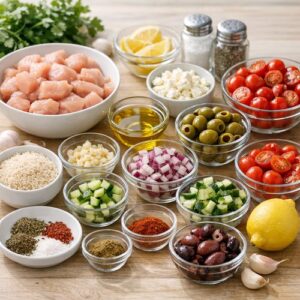 Mediterranean Chicken Over Rice Recipe step 1