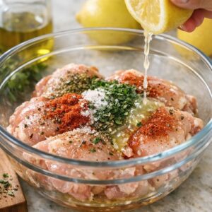 Mediterranean Chicken Over Rice Recipe step 2