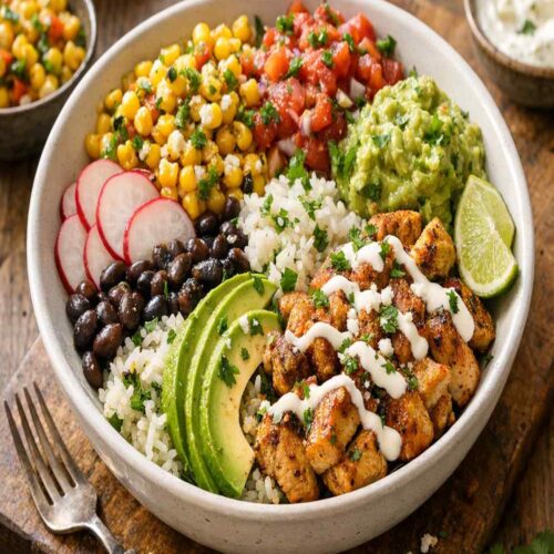 Mexican Corn Chicken Bowl Recipe