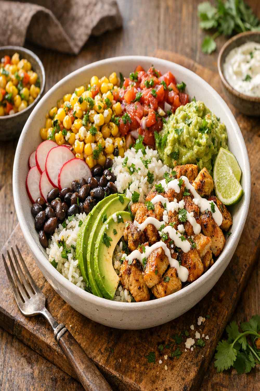 Mexican Corn Chicken Bowl Recipe