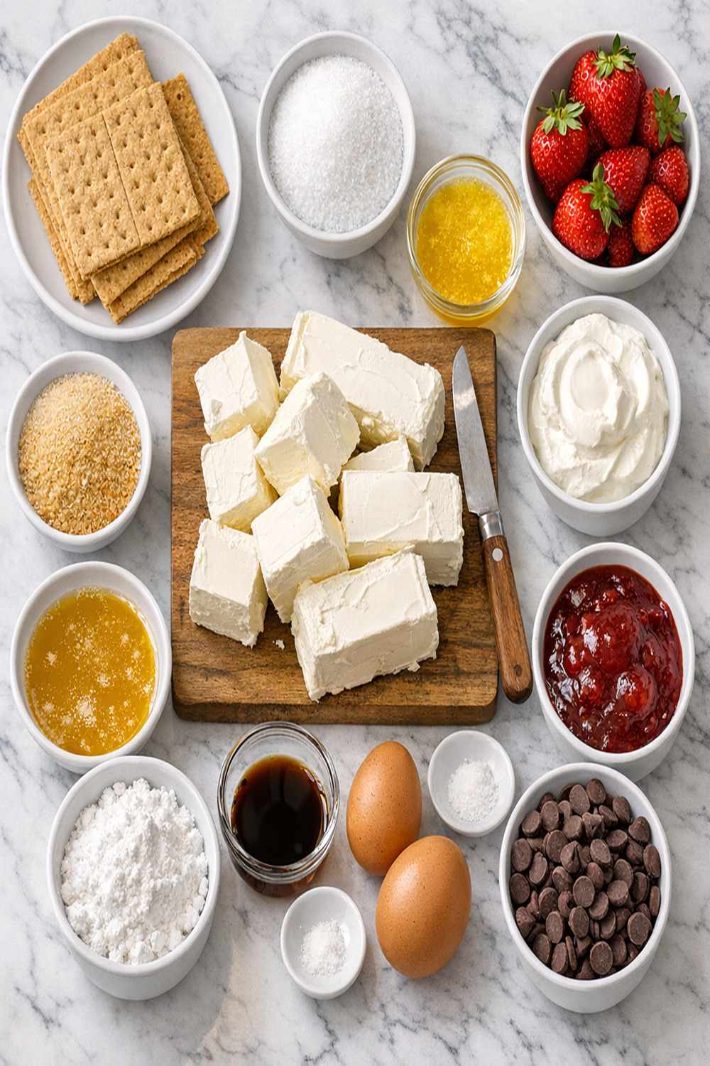 Cheesecake Bites Recipe ingredients