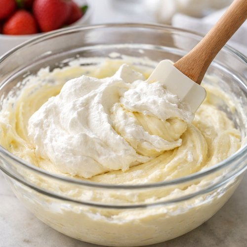 Step 6: Fold in the Whipped Cream Gently