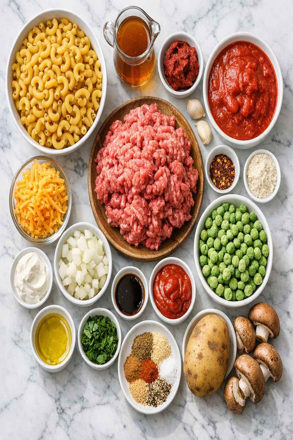 Macaroni And Hamburger Recipe ingredients