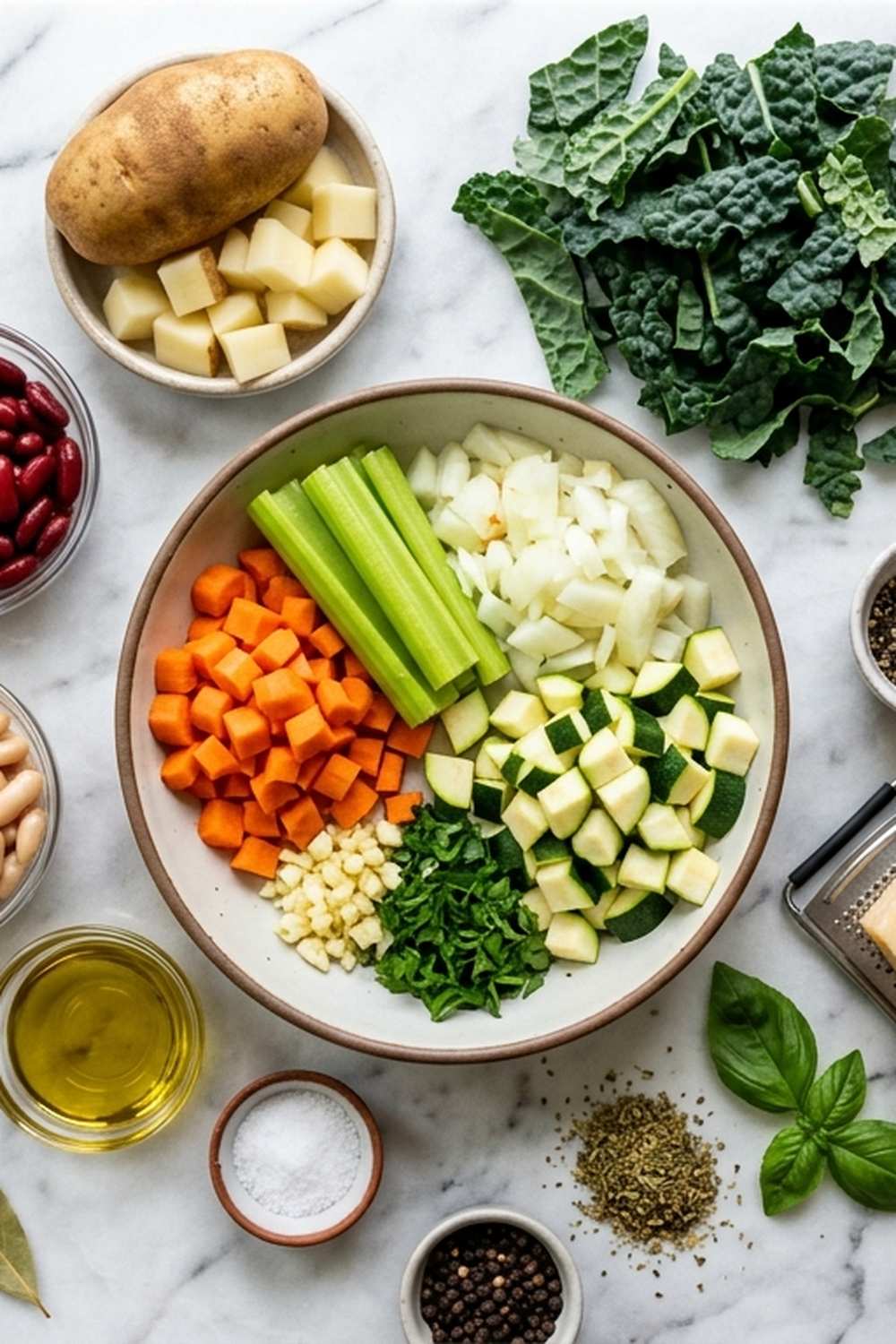 Minestrone Soup In Crockpot Recipe ingredients