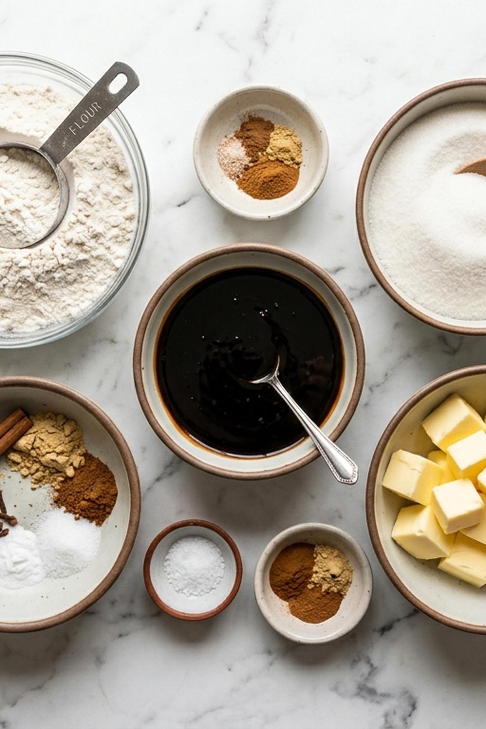 Molasses Cookies Recipe ingredients