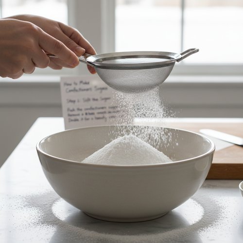 Step 1: Sift the Sugar