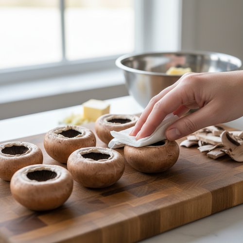 Step 3: Prep the Mushroom Caps