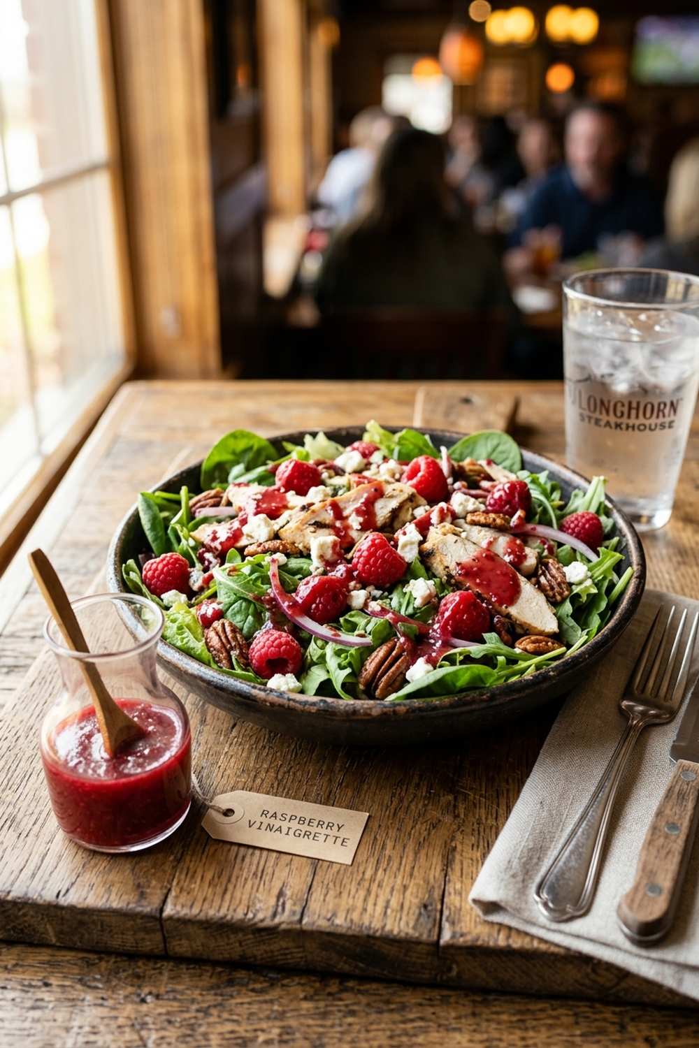 Longhorn Steakhouse raspberry vinaigrette