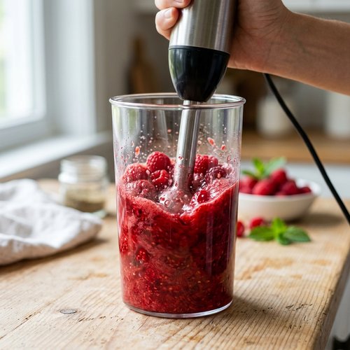 Step 1: Blend the Raspberries
